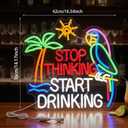 Zhengmy Bar Neon Sign USB Powered LED Wall Light for Bar Decor 16" x 14"