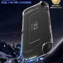 2 x Soft Case Compatible with Nintendo Switch 2, Clear Cover Compatible with Nintendo Switch 2 with 6 Thumb Grips, TPU Protective Case for Switch 2, Shockproof, Anti-Scratch, Ergonomic Grip Design