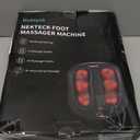 Nekteck Foot Massager with Heat, Shiatsu Heated Electric Kneading Foot Massager Machine for Neuropathy, Plantar Fasciitis, Feet Massage for Pain Relief, Circulation, Ideal Gifts for Man Woman Her Him (Black)