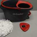 O-Cedar EasyWring Microfiber Spin Mop, Bucket Floor Cleaning System, Red, Gray, Standard