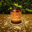 Dragonfly Solar Lanterns Outdoor Waterproof, Mothers Day Gifts for Mom Women Metal Hanging Solar Lights for Yard Garden Dragonfly Gardening Decor Birthday Gifts for Grandma