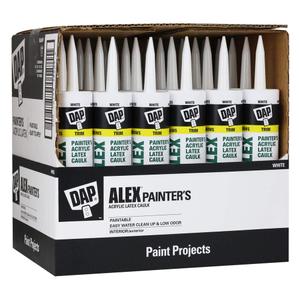 DAP Alex Painter's Acrylic Latex Caulk, White, 10.1 Oz, 30 Pack (7079818609)