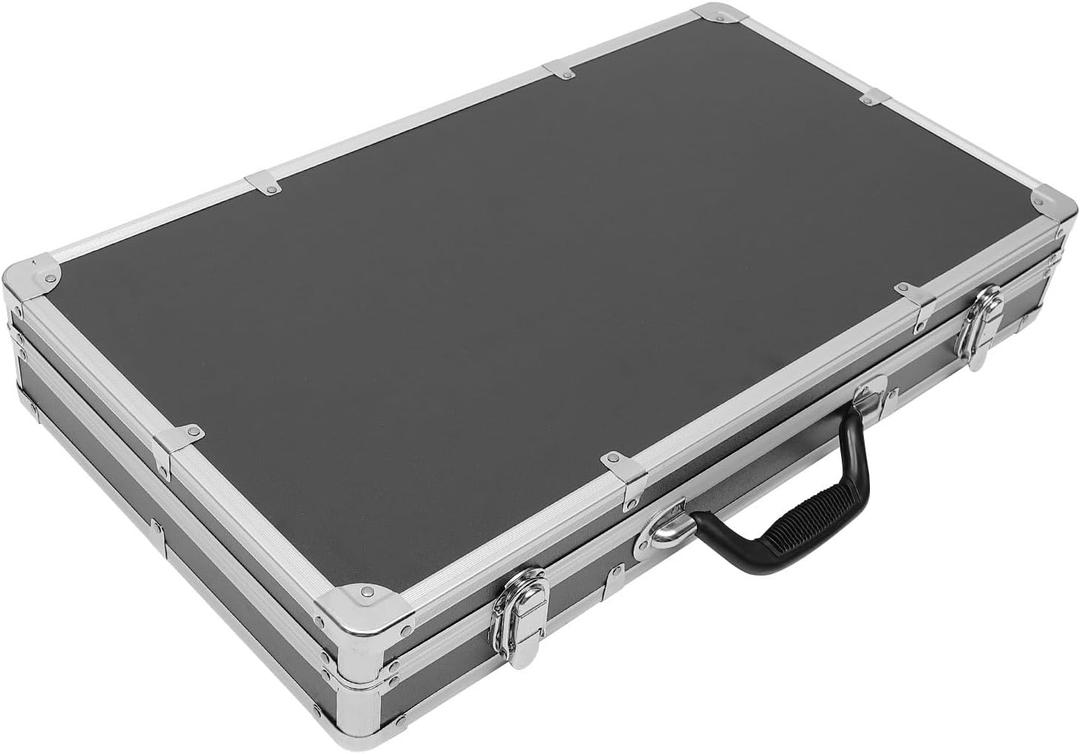 Large Tool Box Universal Aluminum Case Hard Carrying Case with Foam Protects Electronics Tools Cameras and Testing Equipment Chest Hard