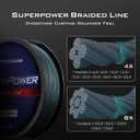 KastKing SuperPower Braided Fishing Line - Abrasion Resistant Braided Lines Incredible Superline Zero Stretch Smaller Diameter A Must-Have!