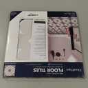 FloorPops 12-in by 12-in Black Daphne Vinyl Peel & Stick Floor Tiles (10 Tiles), (10 sq.ft./Carton)