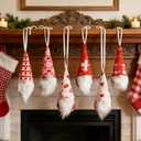 2 x Valentines Day Tree Ornaments Large, 6 Inch Valentines Day Christmas Tree Decorations Hanging Ornaments for Holiday Home Indoor Decorations