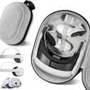 Large Space Carrying Case Compatible with Meta Quest 3S/Quest 3/Quest 2/Vision Pro VR Gaming Headset Original/Elite Head Strap and Controller Accessories, Hard Bag for Travel and Home Storage