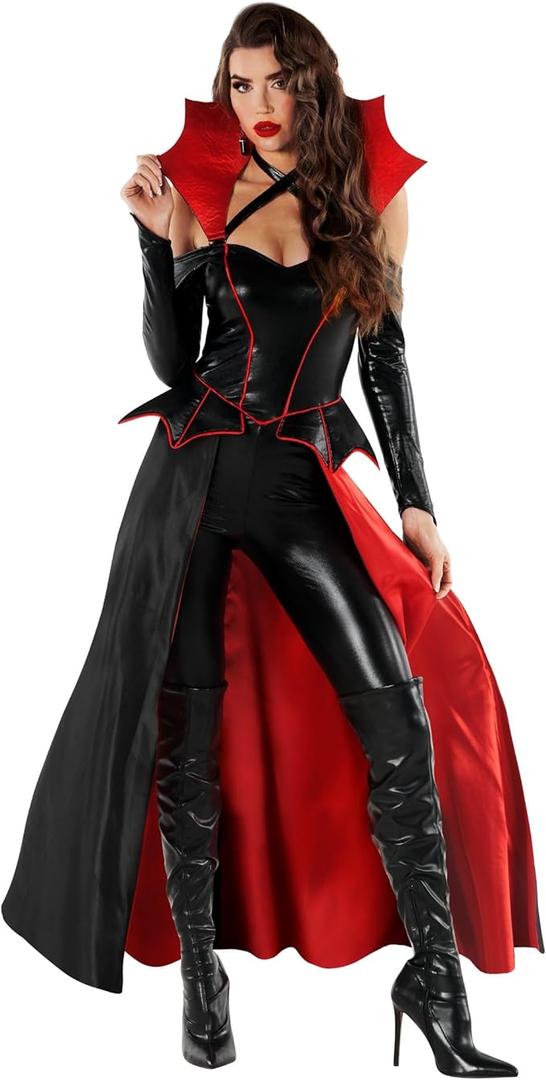 Morph Women's Adult Vampire Bodysuit Vampiress Costume For Woman Size S