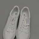 SERNIAL Womens White Tennis Shoes PU Leather Sneakers Casual Walking Shoes for Women (8)