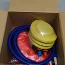 Large Sensory Massage Ball Bouncy Exercise Ball with Tactile Spikes 22 inch Big Inflatable Balls with Air Pump for Girls Boys Outdoor Indoor Pool Beach (red)