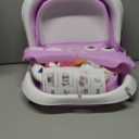 Collapsible Baby Bathtub for Newborn, Foldable Baby Bath Tub with Thermometer & Soft Floating Cushion & Drain Hole, Portable Travel Infant Bath Tubs for Newborns to Toddlers 0-36 Months Girls (Lavender)