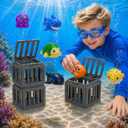nooncrazy Pool Diving Toys for Kids, 6PCS Underwater Dive Rescue Toys for Water Swimming Dive Pool Game & Children's Bath, Fun Summer Floating Toys for Boys Girls Age 3-12