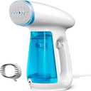 Bear Steamer for Clothes, 1300W Powerful Fast-Heating Handheld Garment and Clothes Steamer with Large 230ml Tank, Auto-Off Safety, Includes Brush, Perfect for Home and Travel Wrinkle Removal (Blue)