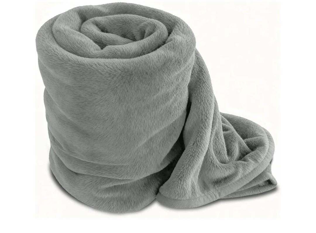 1 Pc Silver Size Throw 50x60in Soft & Light Throw Blanket Gray