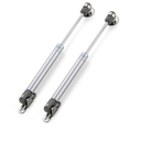 Lnngub 2 Pcs Gas Struts for Cabinet,10 Inch Gas Strut Lid Support Hinge Tool Box Shocks 120n/26 Lb Lift Support Strut Silver Gas Struts for Heavy Lid Lift Support Soft Open Doors Cabinet Toy Box