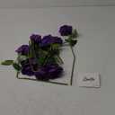 Laelfe 12 pcs Artificial Red Roses Flowers Long Stem Fake Silk Rose for Home Wendding Decorations (Purple)