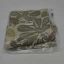 Set of 2 Jacquard Tropical Leaf Pattern Throw Pillow Covers Decorative Pillowcase 22X22 Inches,Green Cream