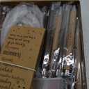 30 Pcs Team Appreciation Gifts Bulk Thank You Gift Inspirational Retractable Bamboo Ballpoint Pen with Thank You Cards for Teacher Nurse Lab Week Office Team Graduation Gift, 12 Styles