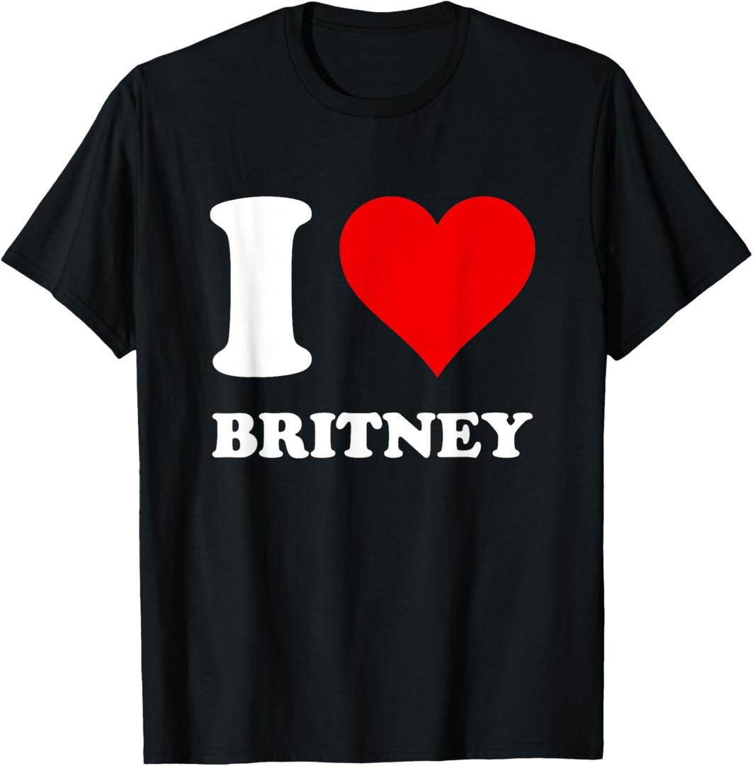 Red Heart I Love Britney T-Shirt L