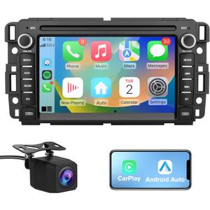 AWESAFE Car Stereo Radio for Chevy Silverado Chevrolet GMC Buick Yukon, Android 13 CarPlay Android Auto Bluetooth Touch Screen Head Unit with Backup Camera - 2G Ram 32G ROM