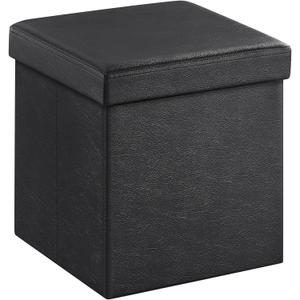 SONGMICS 15 Inches Ottoman with Storage, Foot Rest, 661.4 lb Load Capacity