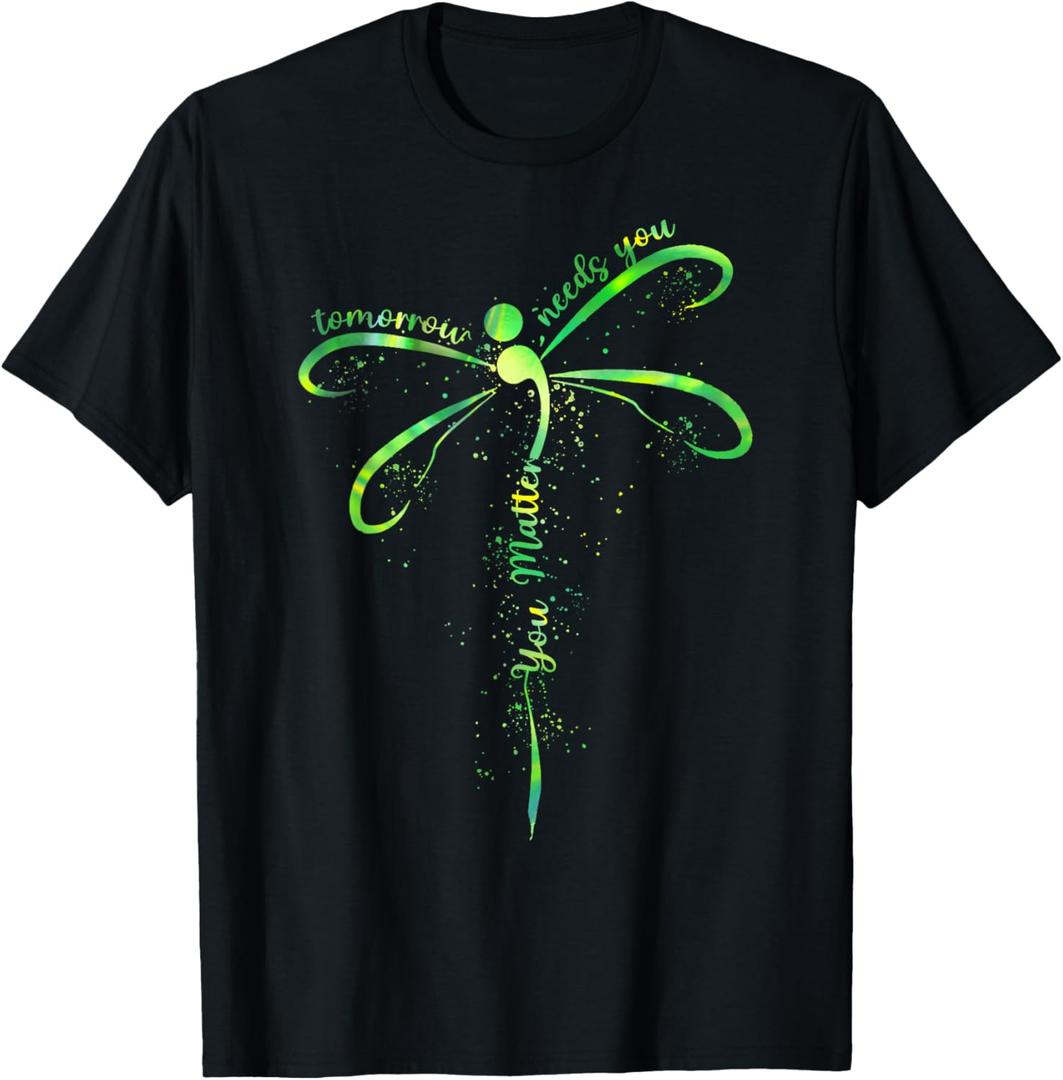 Tomorrow Needs You Mental Health Awareness You Matter T-Shirt M, Black