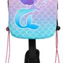 SwimWays Power Swimr Outdoor Pool Swim Vest for Kids, Adjustable Kid Pool Float for Swim Training, Medium Pink Mermaid