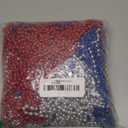 100PCS 4th of July Accessories, Independence Day Beads Necklace Bulk, Fourth of July Red Blue Silver Necklace Party Favors, Beads for Patriotic Parade Party Celebration Favors Decorations