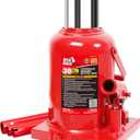 BIG RED T93007 Torin Hydraulic Stubby Low Profile Welded Bottle Jack, 30 Ton (60,000 lb) Capacity, Red (30 Ton - Standard)