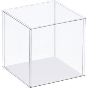 3 Pack Clear Display Case, Acrylic Box Assemble Transparent Dustproof Box Showcase 12x10x8 Inch for Collectibles, Crafts