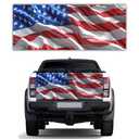 American Flag Decals for Trucks - Truck Decals for Men, Compatible with Pickup Truck, 1 Pcs 24" x 59"