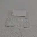 NOVO OVO Halloween XXL Curved Almond Stiletto Nail Tips Press on Full Cover, Soft Gel Extra Thick Long Acrylic Hawk Curve Fake Nails Extension Kit, Clear Pre-etched French False Nail 12 Sizes 300 Pcs