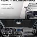 Pigenius Windshield Sunshade for Subaru Legacy/Outback 2023-2025 Eyesight, Reversible Silver/Black