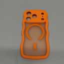 BENTOBEN Magnetic for iPhone 17 Pro Case, Cute Wavy Full Camera Protection [Compatible with MagSafe] Matte Anti-Slip Bumper Women Girls Boys Protective Cover for 17 Pro 6.3", Orange