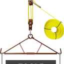 Atflbox Game Hoist Gambrel with 700LB Capacity Deer Hanger and Elk Dual Pulley Hoist Lift System, Hunting Game Hanging Kit for Deer Butcher and Skinning, Deer Hunting Accessories Gifts for Men