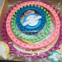 READAEER Round Knitting Looms Set Craft Kit Tool with Hook Needle and Pompom Maker