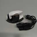 Honoson Mini Craft Iron Mini Heat Press Small Iron 3.93 x 2.36 x 2.76 in Portable Handy Tiny Flatiron with Charging Base Accessory for Fuse Bead Patch DIY Heat Transfer Vinyl(Black)