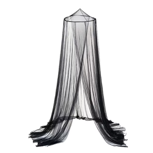Cuxi Glow in The Dark Mosquito Net for Bed, Starry Canopy Anti Insect Bedroom Camping Decor, Adult Room Party Photo Background, Luminous Star Mosquito Net Black