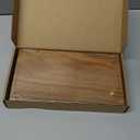 Zurklulu Small 10" Acacia Wood Riser Pedestal Stand – Farmhouse Wood Display Riser for Kitchen and Bathroom Décor  Counter Display, Plant Stand, Jewelry Holder, Vanity Tray, Candle Stand (S:10"x5.6"x1.57")