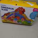 Toddler Toys for 1 2 Year Old Boy Gifts - Educational Dinosaur Slide Set with 4 Color/Number Push Cars and Playmat, Montessori Learning Toy for Baby 12-18 Months, 1st Birthday Present Ages 1-2, Red