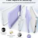 AOTESIER Shockproof for iPhone 15 Plus Case, [Food Grade Silicone] Phone Case [Military Drop Protection] with Soft Anti-Scratch Microfiber Lining, 6.7 inch, Light Purple