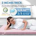 KingChii CertiPUR-US Memory Foam Camping Mattress, Portable Roll Up Travel Car Camping Mattress Sleeping Pad & Floor Mattress, Cot Mattress Guest Bed for Sleepover with Waterproof Cover & Travel Bag, Size: 80*60*3*inch/Queen