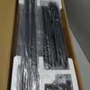 Easel Rolling TV Stand for 49-80 Inch TV Screen up to 110 LBS, Portable TV Stand with Wheels, Rolling TV Cart for Business, Office, School, Home, Black