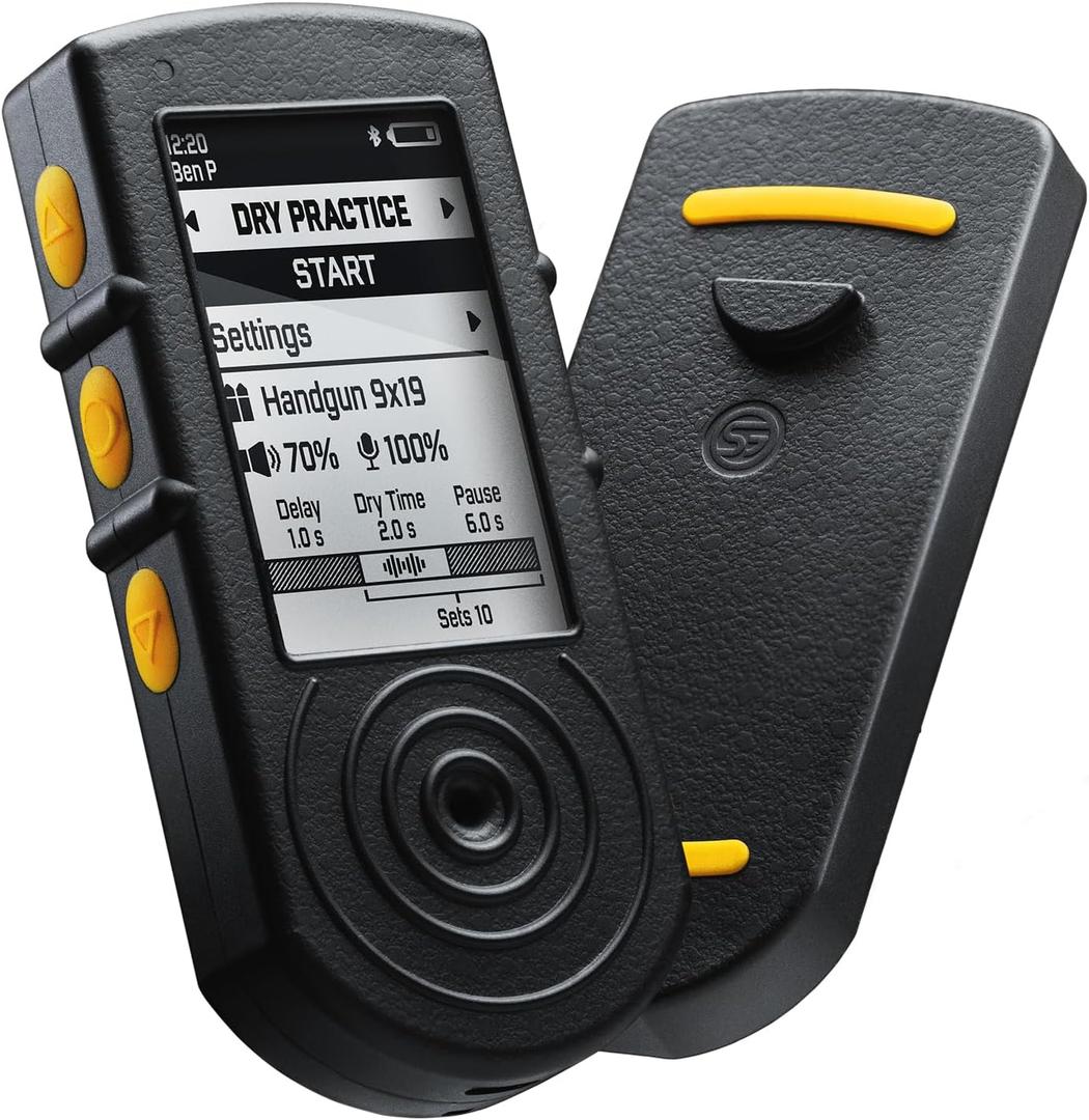SG Timer 2 | Smart Shot Timer for Training & Dry Fire Practice, Water Resistant, Next-gen Sensor, Bluetooth & Free Mobile app with Extra Features.