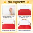 4 Pcs Christmas Lightbulb Costume Felt Panel Christmas Tree Decoration Outfit Large 37.4 Inches Vibrant Colors Funny Dress up for Adults Holiday DIY Parties Photo Props, No Straps