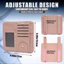 4 x Visor Organizer, Pink Sunglass Holder For Car, Sunvisor Organizers with Multiple Pockets and Picture Frame, Essential Car Interior Accessories for Women and Men