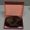 PANEWAY Hair Topper 16Inch Hair Toppers For Women Wavy Curly Brown Highlights Clip In Synthetic Wiglets for Women