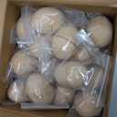 Halloscume 24 Pcs Easter Fillable Unfinished Wooden Eggs 2.36 Inch Wood Fake Easter Egg Hunt DIY Painting Art Craft Decorations Home Decor