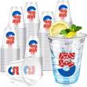 2 x Uiifan 50 Pcs Spider 5th Birthday Party Supplies 12 oz Spider Web Disposable Plastic Cups Cartoon Cups Cheers to 5 Fifth Red Blue Party Supplies 5 Year Old Friends Birthday Decoration, about 4 inches