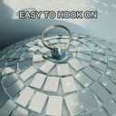 Alytimes Mirror Disco Ball - 8-Inch Cool and Fun Silver Hanging Party Disco Ball Big Party Decorations, Party Design